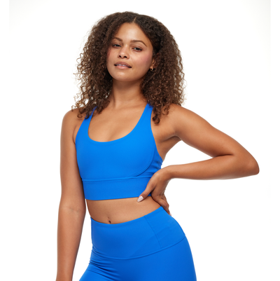 Band Of Gold | Astor Ribbed Cross Back Sports Bra