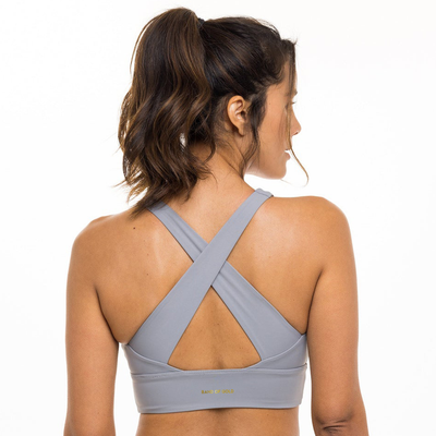 Band Of Gold | Hibiscus Cross Back Sports Bra